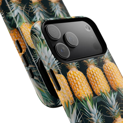 Lignes d'ananas dorés