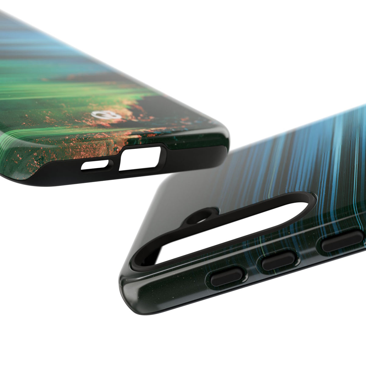 Digital Shoreline Drift · Tough Phone Case for Samsung · Teal