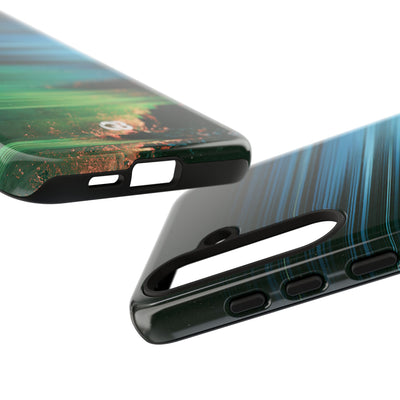 Digital Shoreline Drift · Tough Phone Case for Samsung · Teal