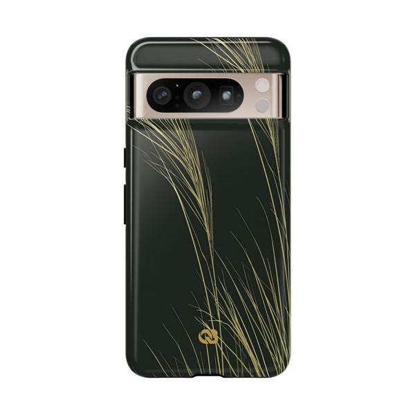 Golden Whispering Reeds · Tough Phone Case for Pixel ·  Green