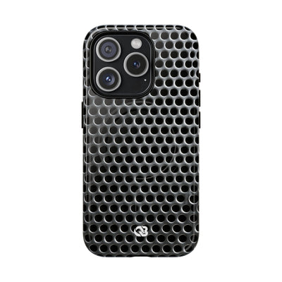 Brushed Perforated Steel · Tough 2.0 Magnetic Phone Case for iPhone · Silver