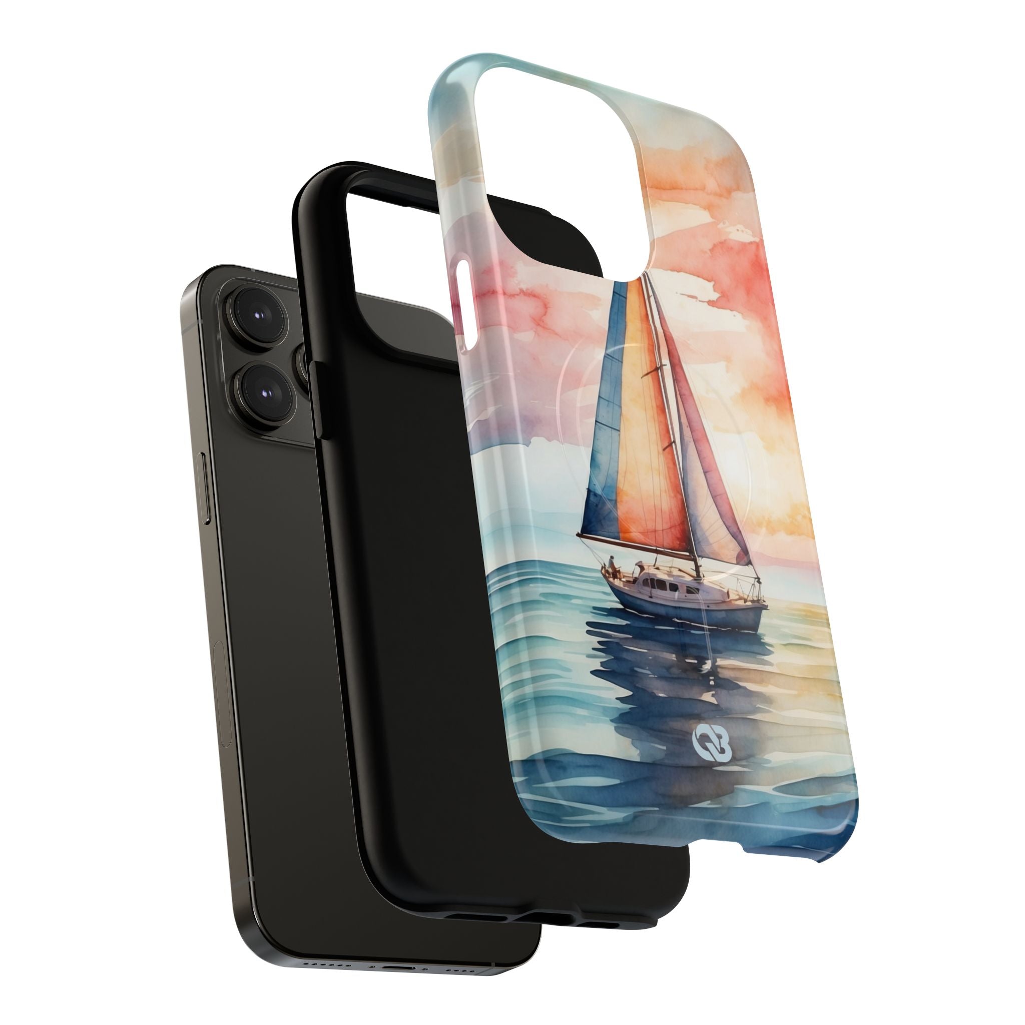 Crimson Horizon Sail · Tough+ Phone Case for iPhone · Magsafe