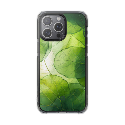 Emerald Leaf Veins · Impact Phone Case for iPhone · Magsafe