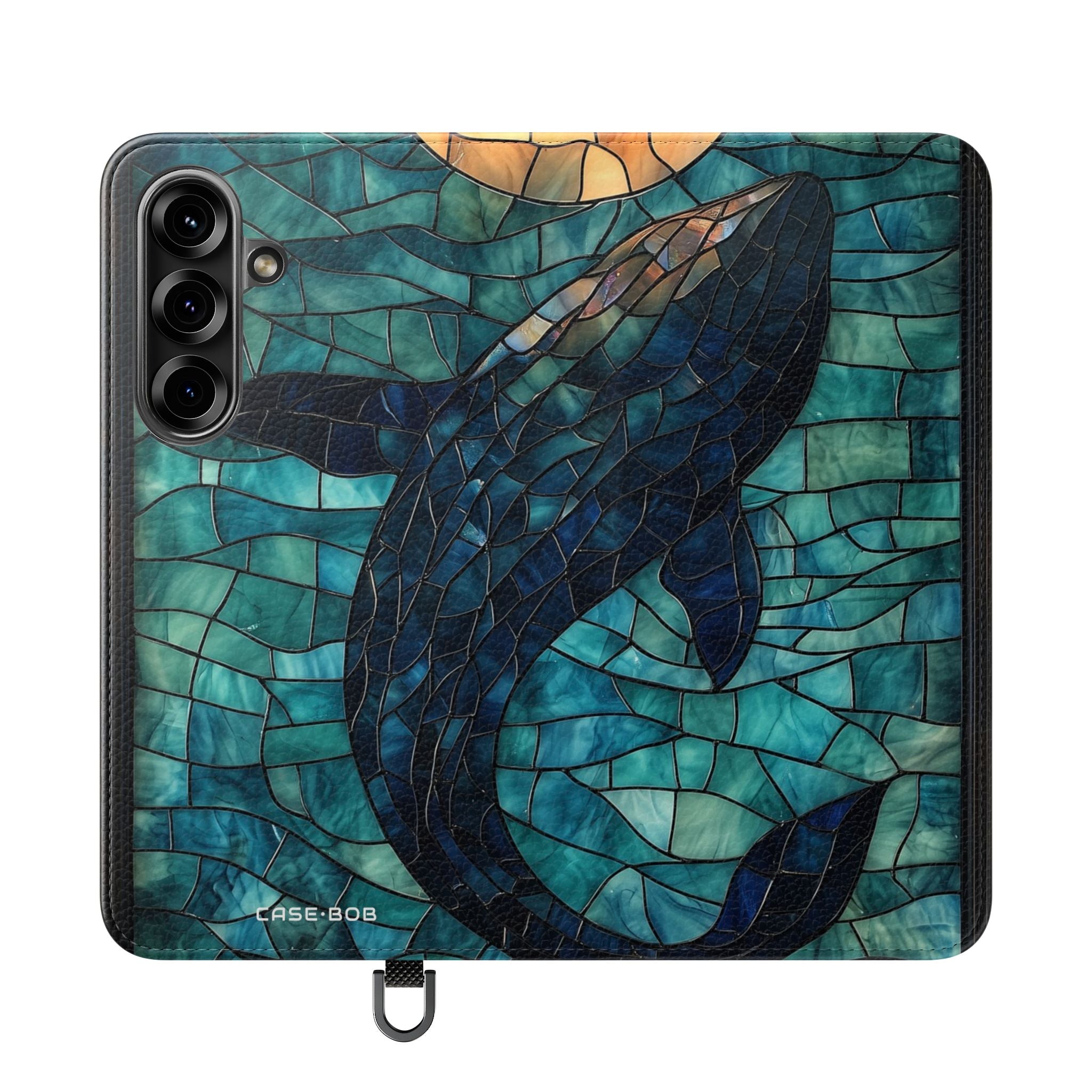 Blue Whale Mosaic - Samsung S25 Case - Lompakko