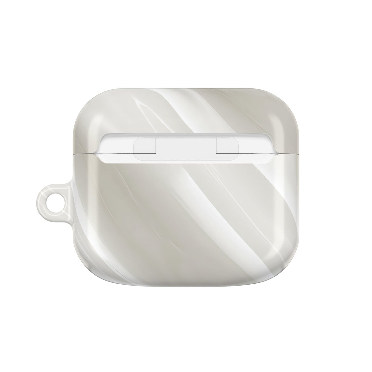 Liquid Enamel Fold · Hard Case for AirPods & AirPods Pro · White