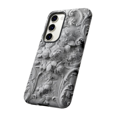Rococo Marble Rose · Tough Phone Case for Samsung · White