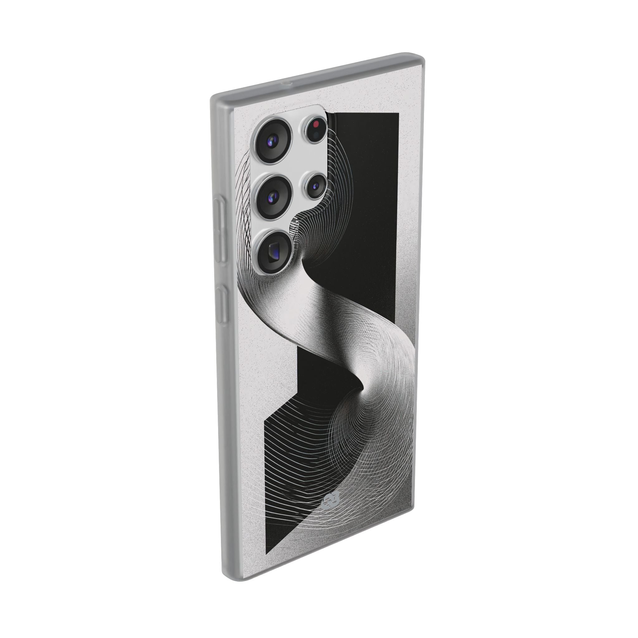 Grey Lite Phone Case for Samsung - Obsidian Moiré Wave