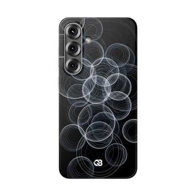 Black Lite Phone Case for Samsung - Frosted Ring Matrix