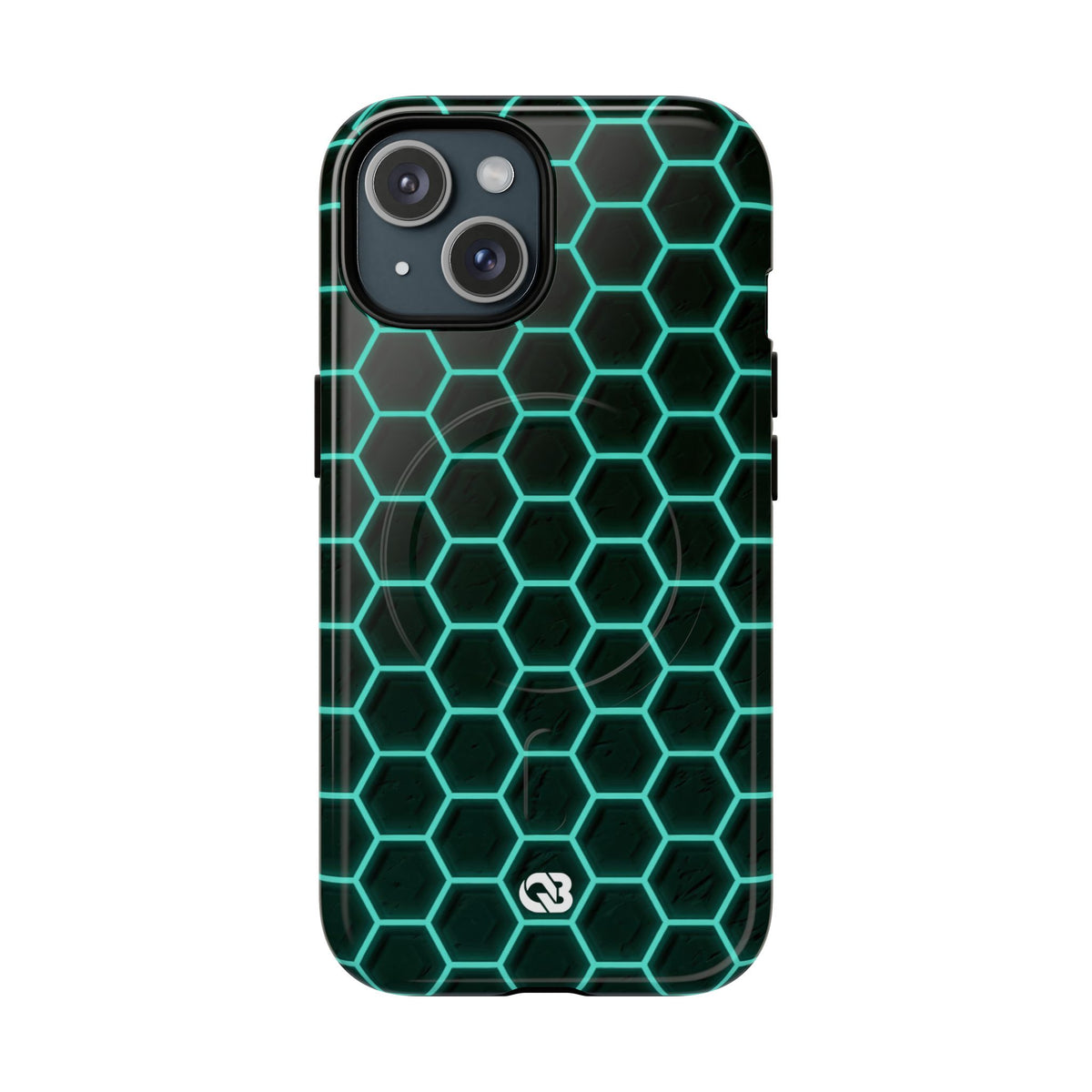 Neon Hex Spectrum · Tough 2.0 Magnetic Phone Case for iPhone · Teal