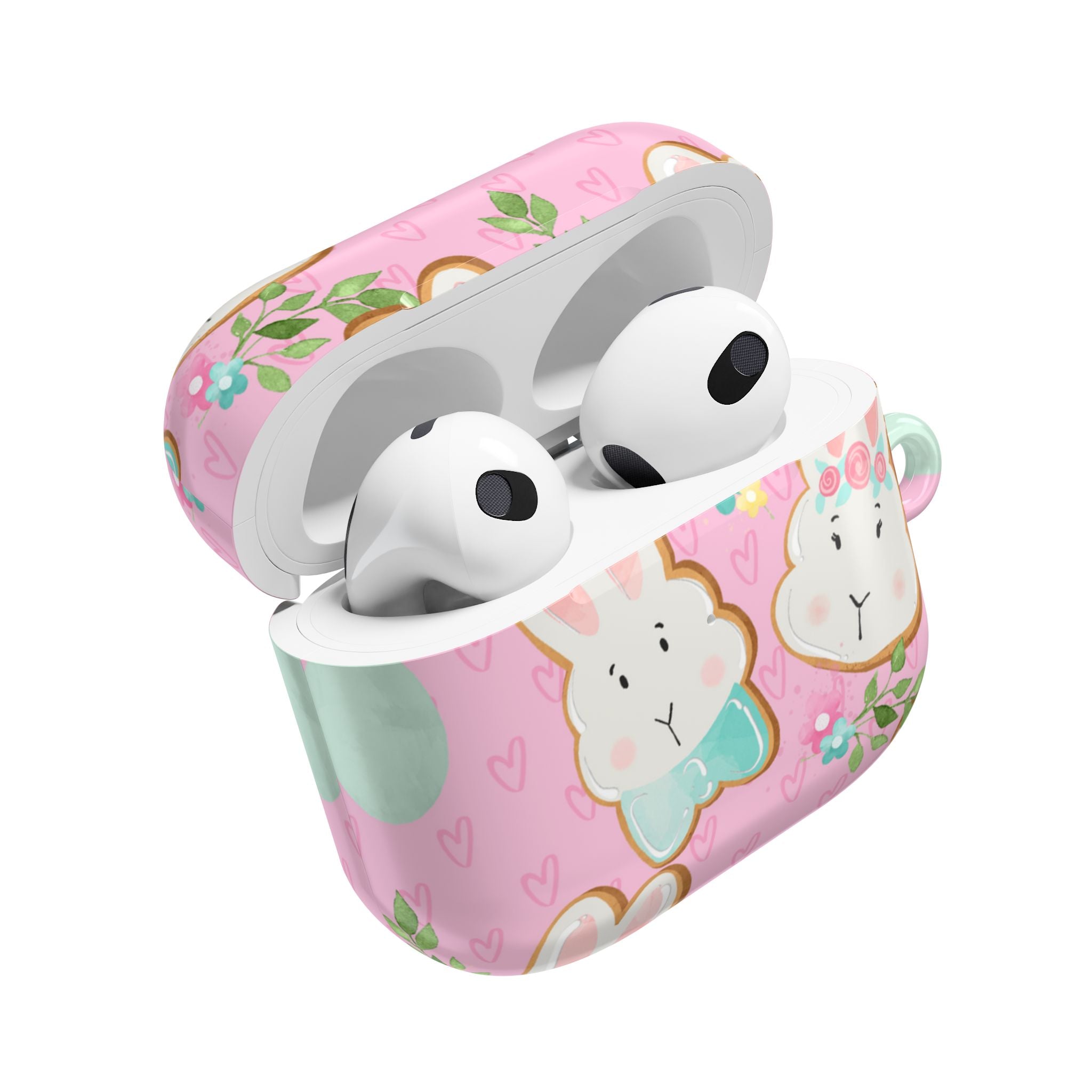 Blushing Bunny Bloom - AirPods Case