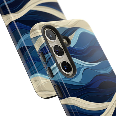 Cobalt Coast Layers · Coque de téléphone Tough pour Samsung