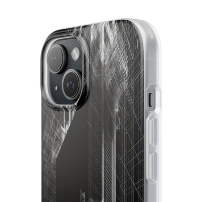 Black Lite Phone Case for iPhone - Ghost Urban Wireframe