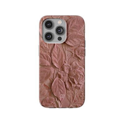 Blush Rose Relief · Lite Phone Case for iPhone ·  Pink