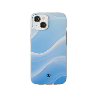 Blue Lite Phone Case for iPhone - Glacial Blue Silk