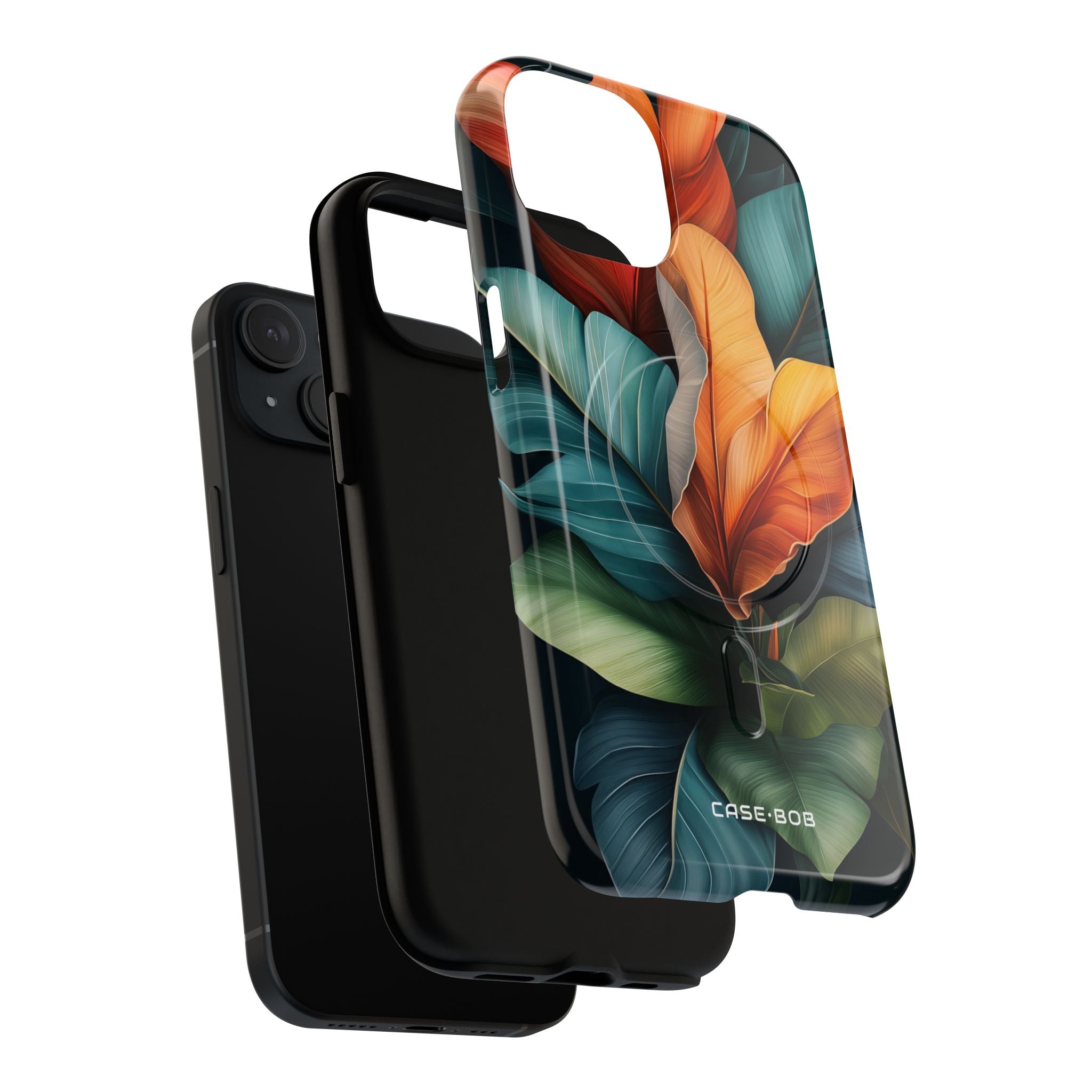 Tropical Leafburst iPhone 15 Case - Tough+