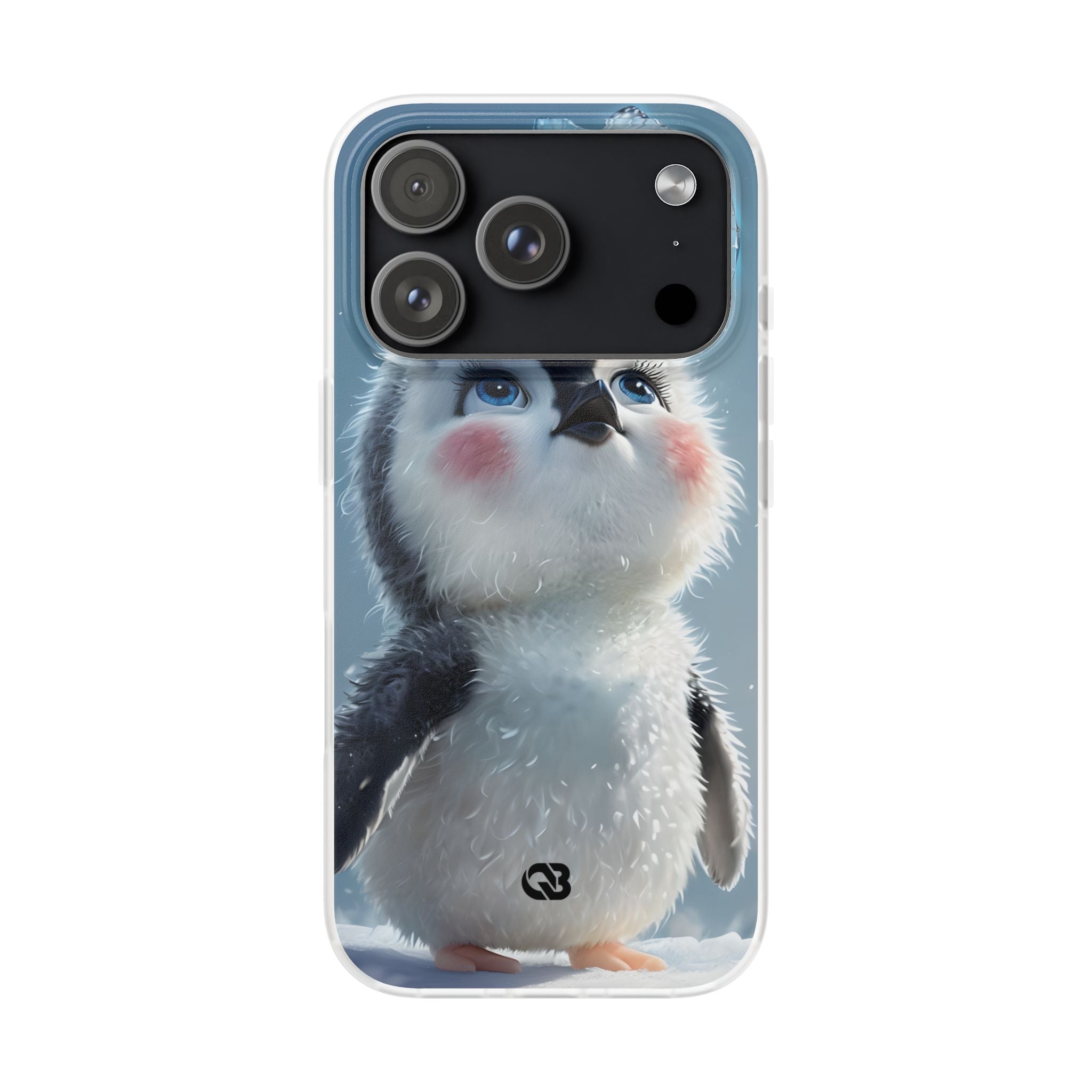 Frosty Penguin Glow · Soft Phone Case for iPhone