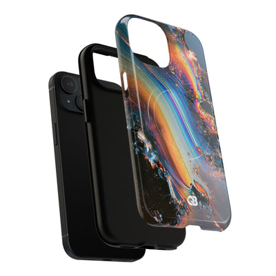 Prismatic Aura Flow · Tough 2.0 Magnetic Phone Case for iPhone · Blue