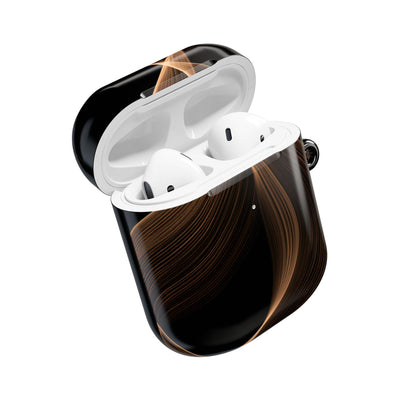 Amber Contour Flow · Hard Case for AirPods & AirPods Pro · Black