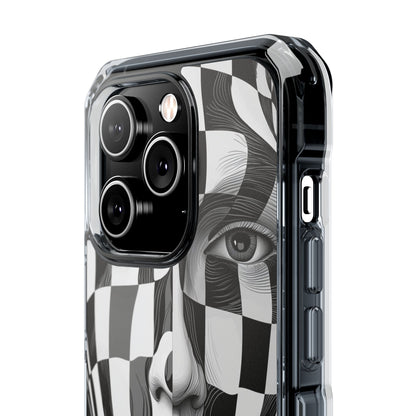 Checkered Face iPhone 14 Pro Skal - Impact