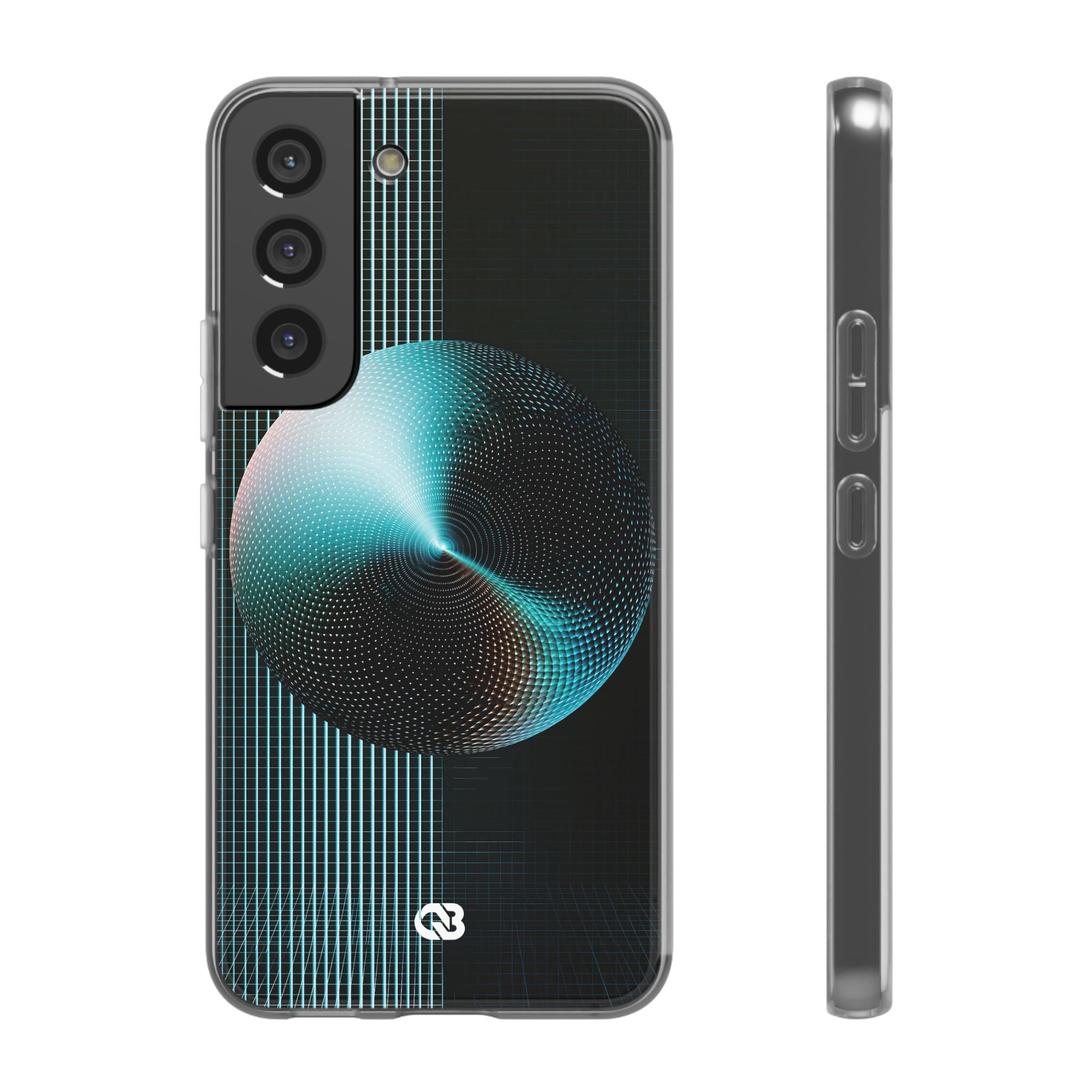 Blue Lite Phone Case for Samsung - Cyan Vector Sphere