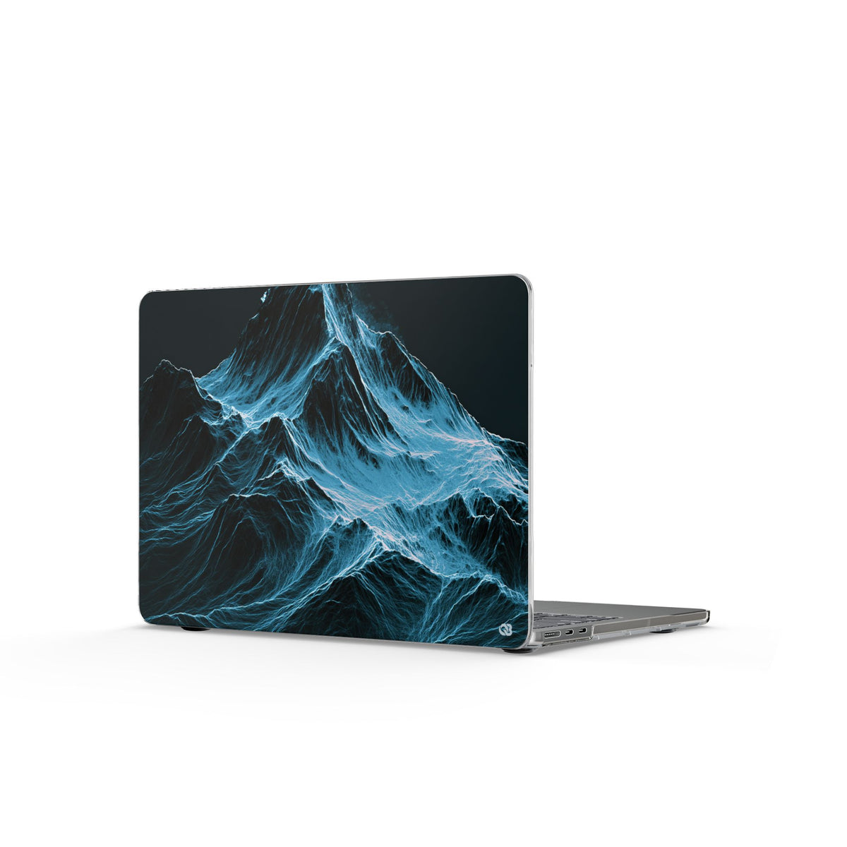 Nordic Frost Peak · Clear Hard Case for MacBook · Blue