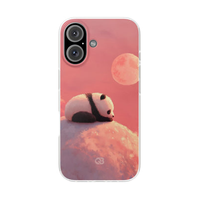 Rose Moon Panda · Soft Phone Case for iPhone