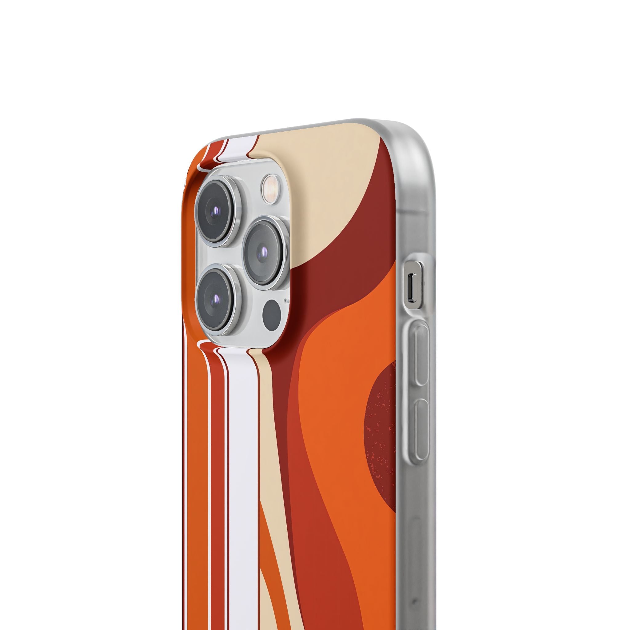 Orange Lite Phone Case for iPhone - Terracotta Metro Line