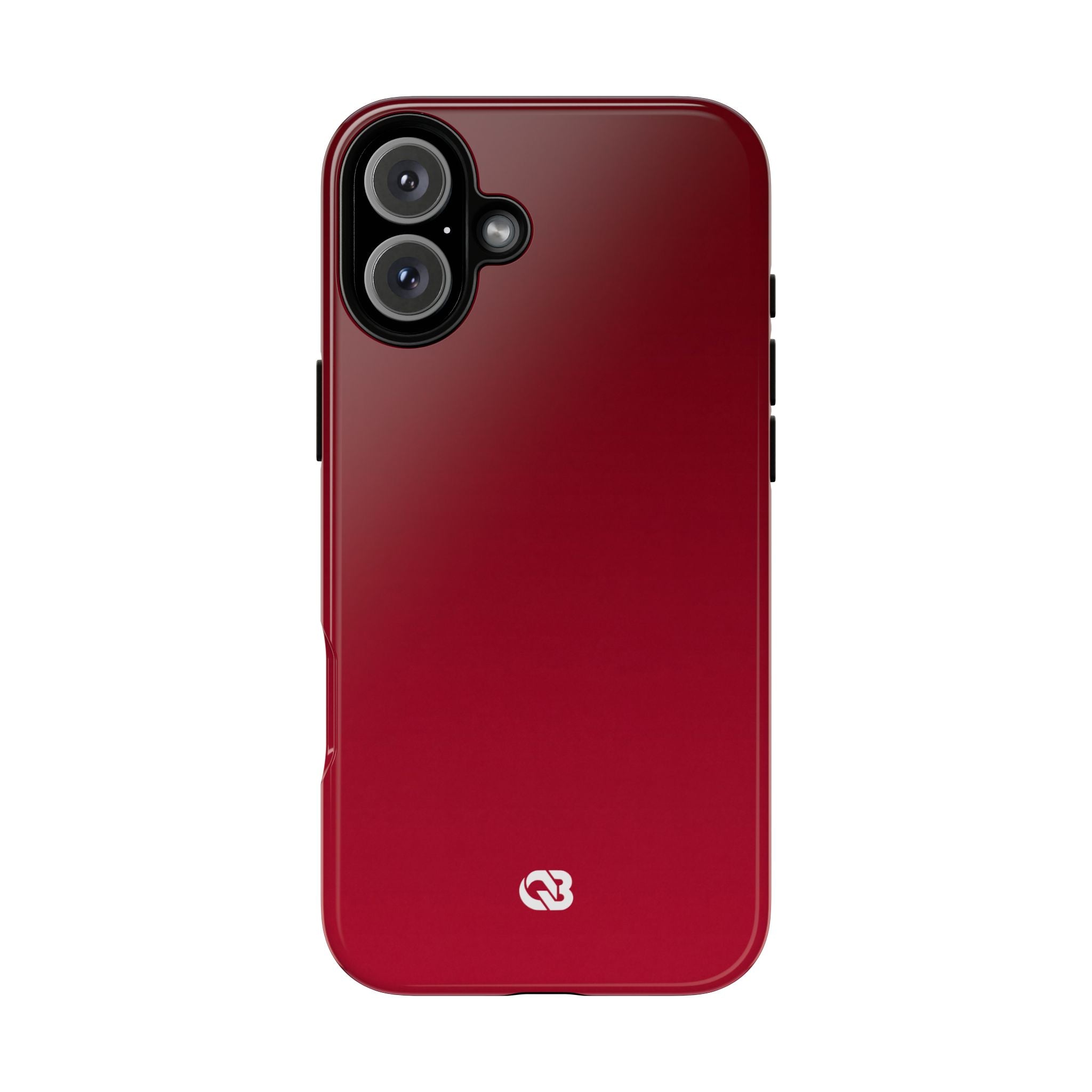 Red Tough Phone Case for iPhone - Crimson Velvet Fade