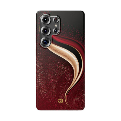 Gilded Crimson Flow · Lite Phone Case for Samsung · Red