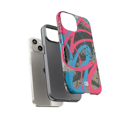 Cyber Splatter Flow · Tough Phone Case for iPhone · Pink