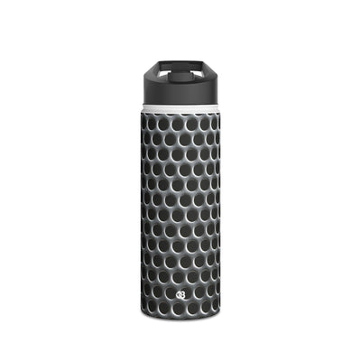 Brushed Perforated Steel · Insulated Water Bottle · Silver
