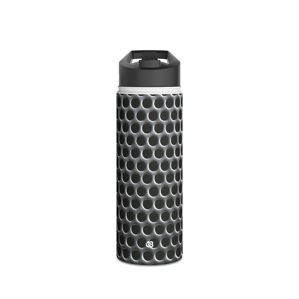 Brushed Perforated Steel · Insulated Water Bottle · Silver