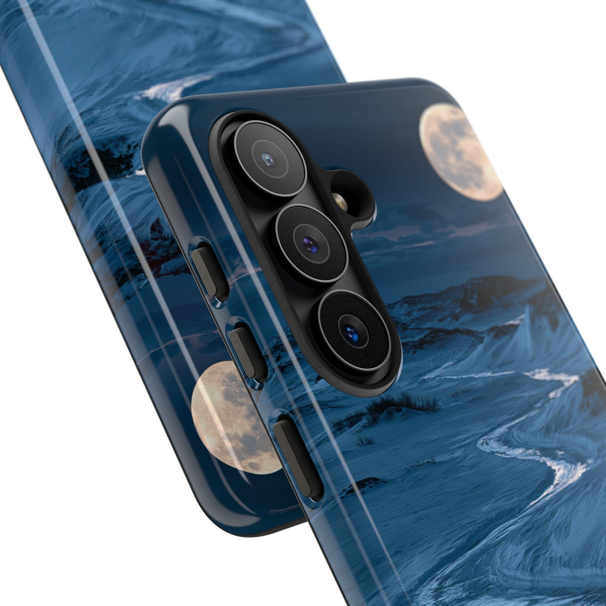 Arctic Moon Drift · Tough Phone Case for Samsung · Blue