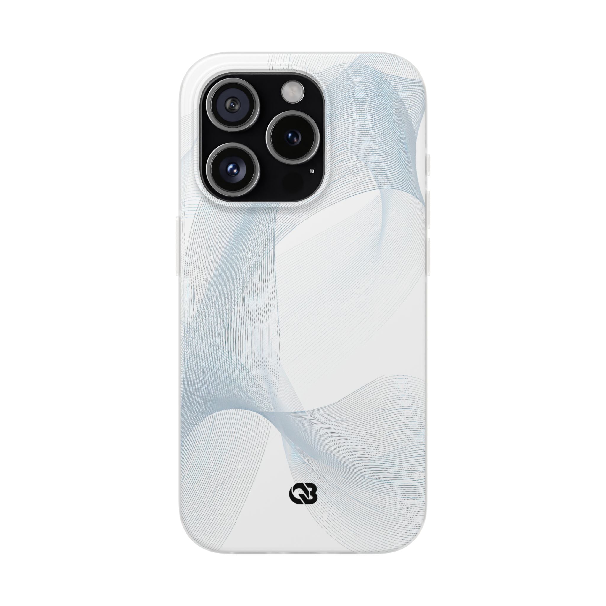 White Lite Phone Case for iPhone - Arctic Line Current