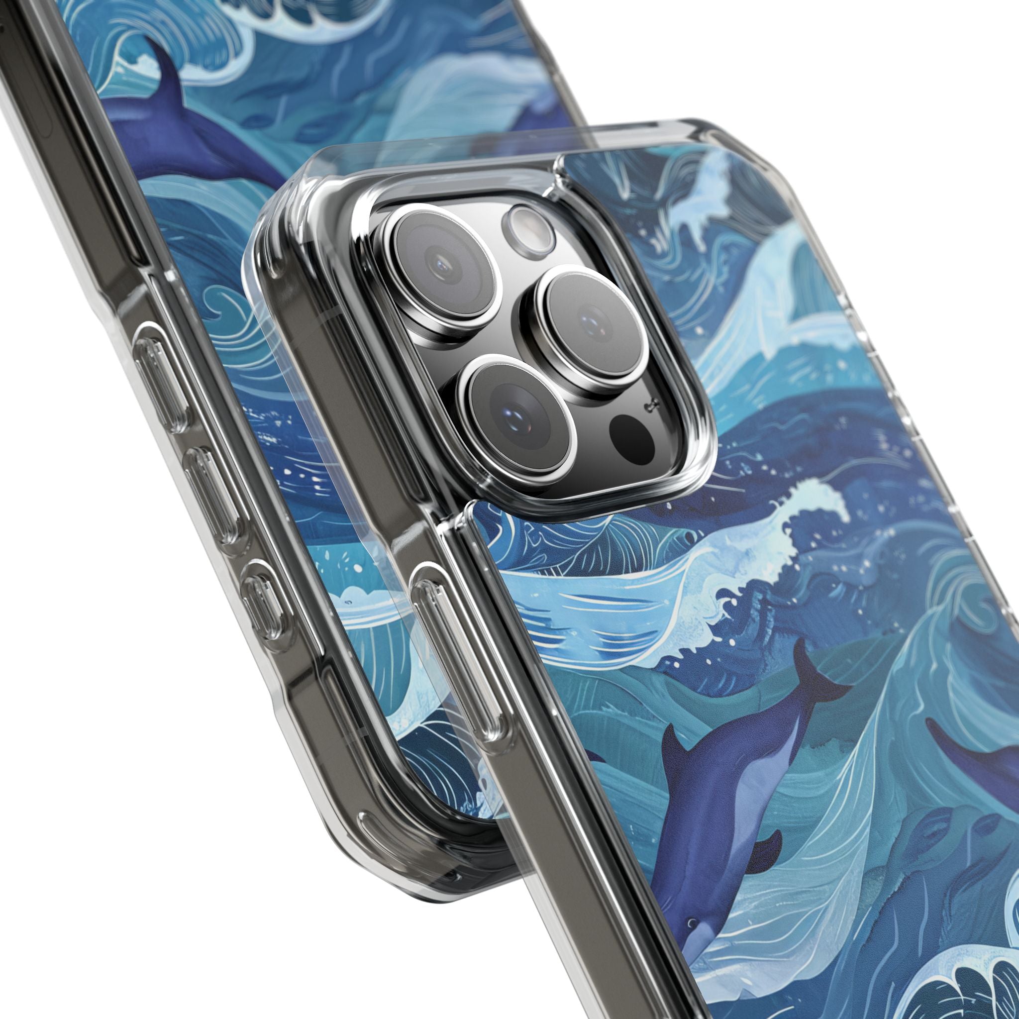 Dolphin Waves iPhone 16 Pro Max Case - Impact