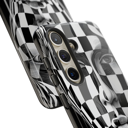 Checkered Face Samsung S24 Case - Tough