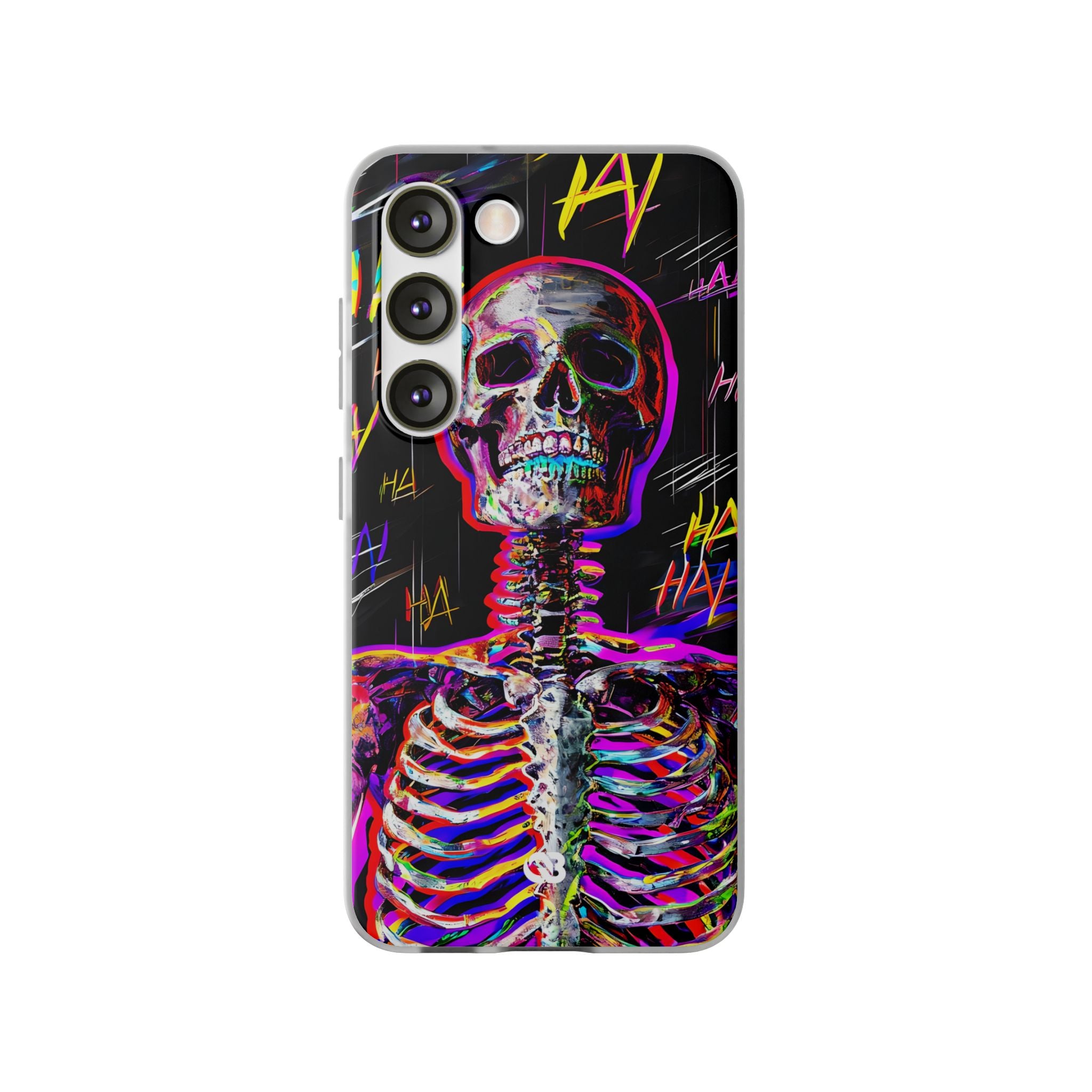Neon Glitch Skeleton · Soft Handyhülle für Samsung