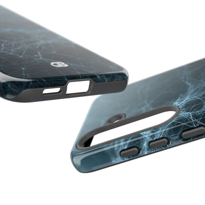 Teal Tough Phone Case for Samsung - Arctic Neural Mesh