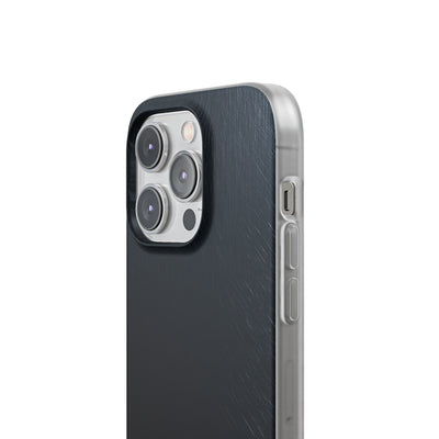 Black Lite Phone Case for iPhone - Midnight Brushed Grain