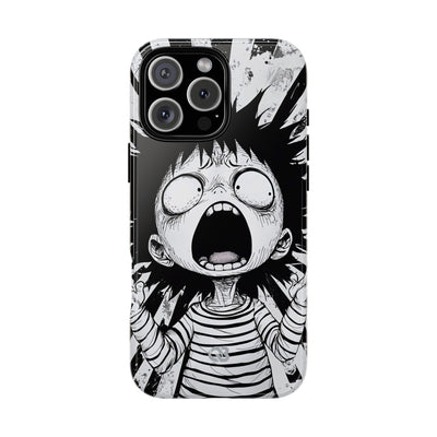 Chaotic Monochrome Scream · Tough Fundas para teléfono para iPhone