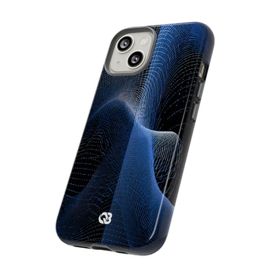Blue Tough Phone Case for iPhone - Electric Blue Flux