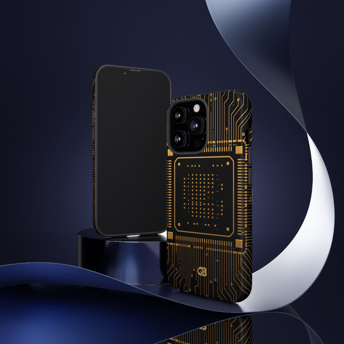 Golden Circuit Architecture · Tough Phone Case for iPhone · Gold