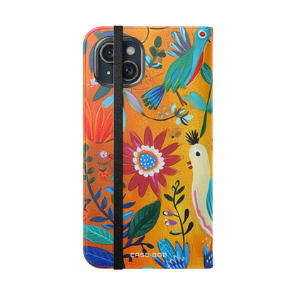 Bluebird Bloom - iPhone 15 Plus Case - Wallet