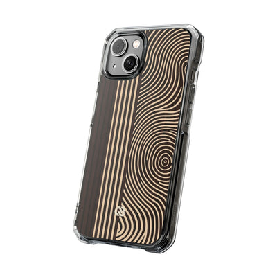 Brown Impact MagSafe Phone Case for iPhone - Espresso Sand Ridge