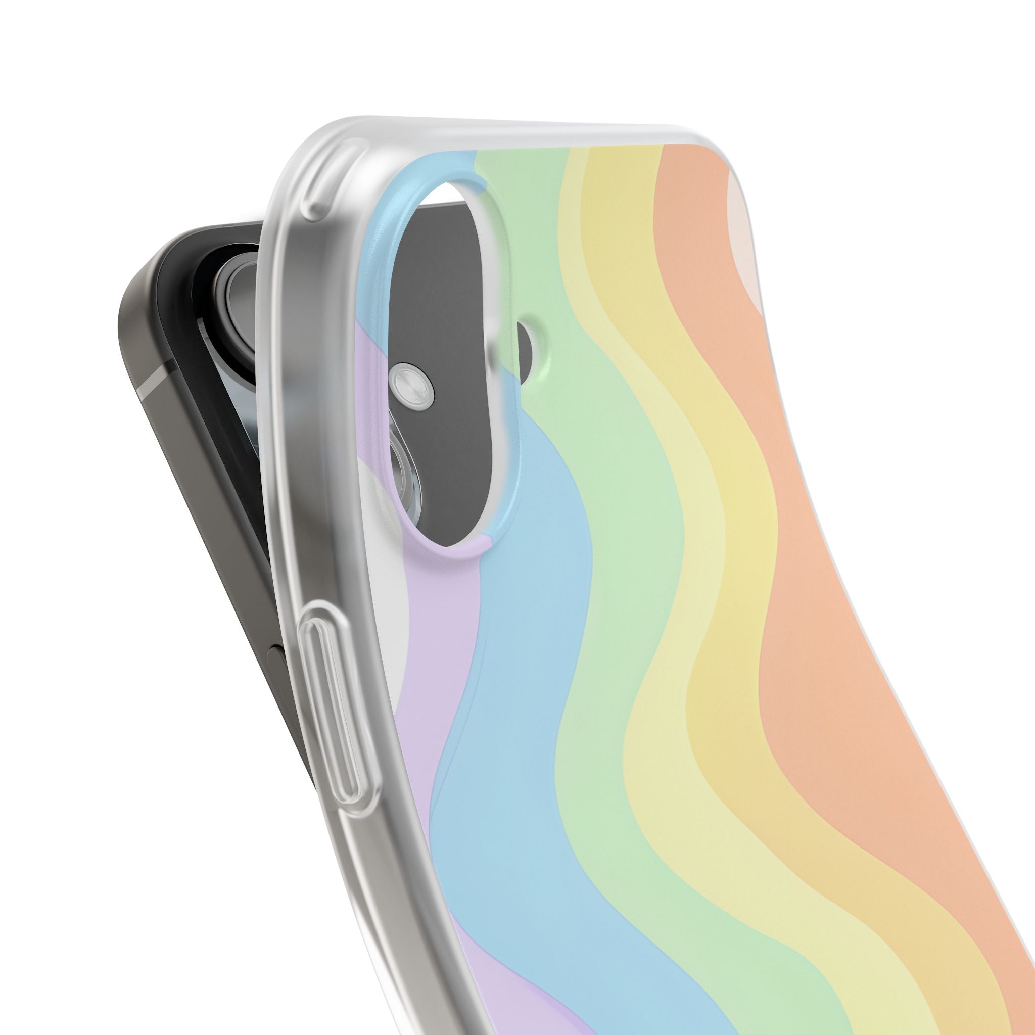 Pastel Ripple Flow · Soft Phone Case for iPhone
