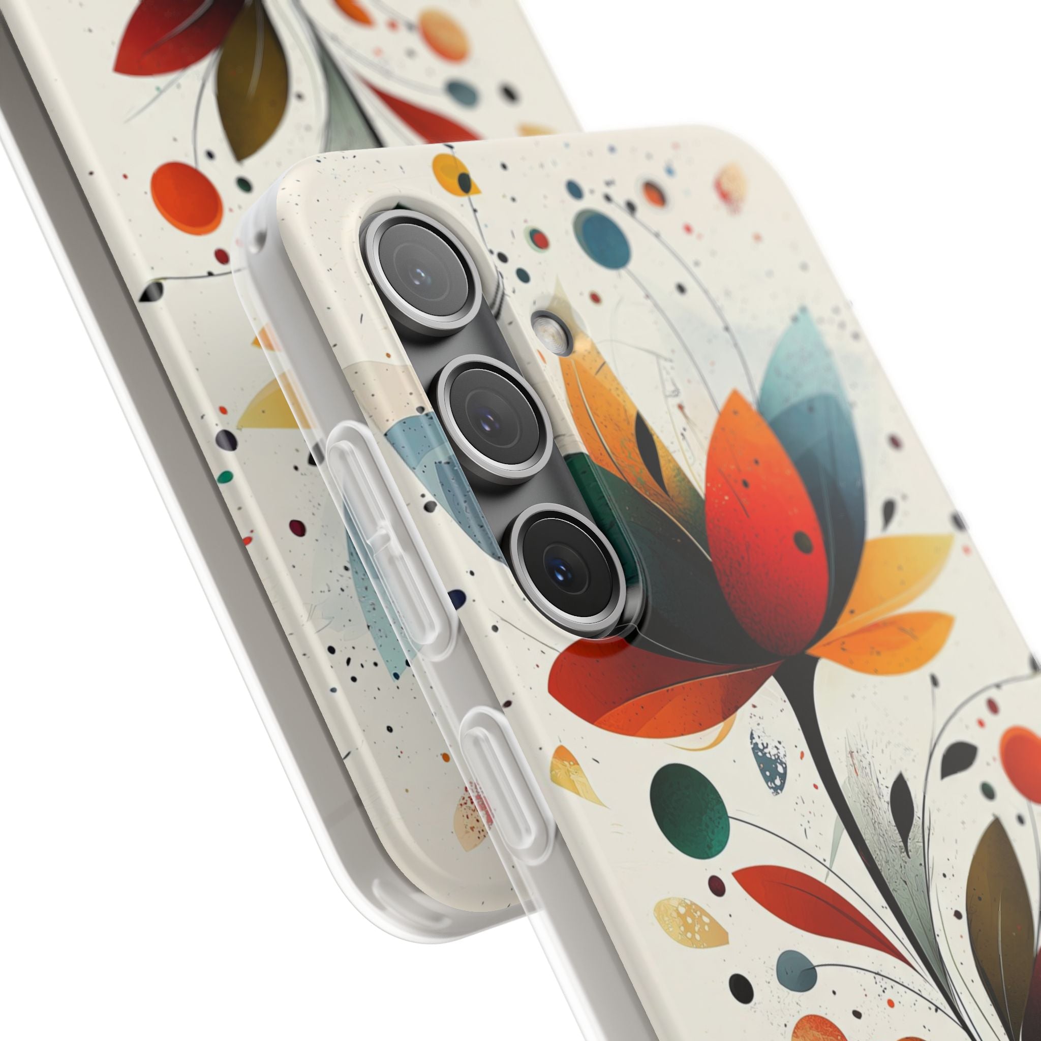 Burnt Petal Abstract · Soft Handyhülle für Samsung