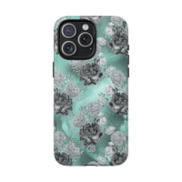 Frost Mint Floral · Tough+ Case  · MagSafe