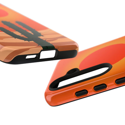 Scorched Saguaro Sunset · Tough Phone Case for Samsung