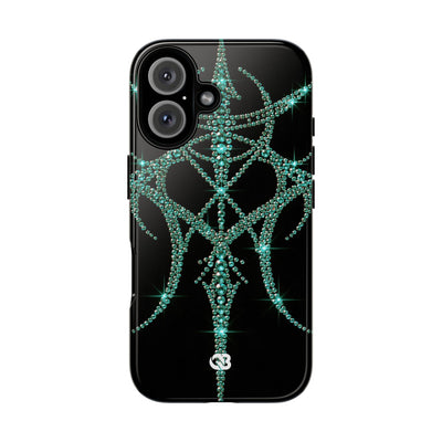 Teal Cyber Sigil · Tough Phone Case for iPhone · Teal