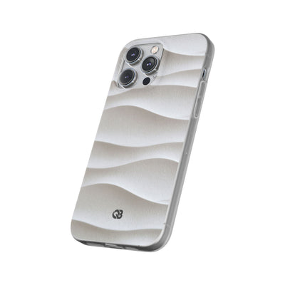 Sculpted Dune Relief · Lite Phone Case for iPhone ·  White